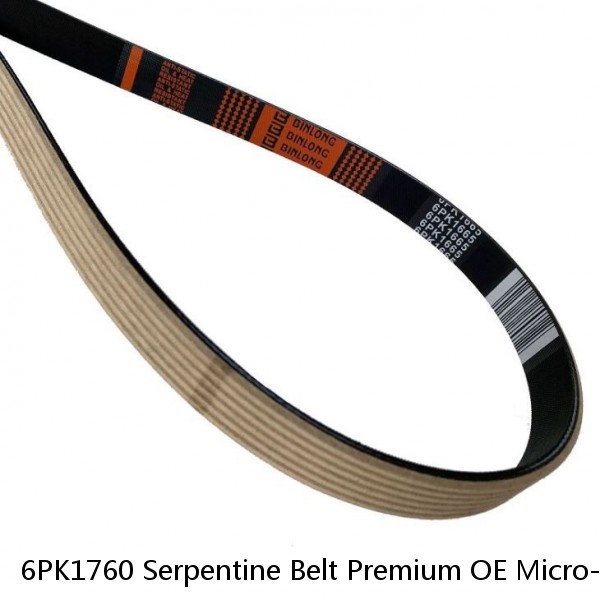 6PK1760 Serpentine Belt Premium OE Micro-V-AT Gates K060695