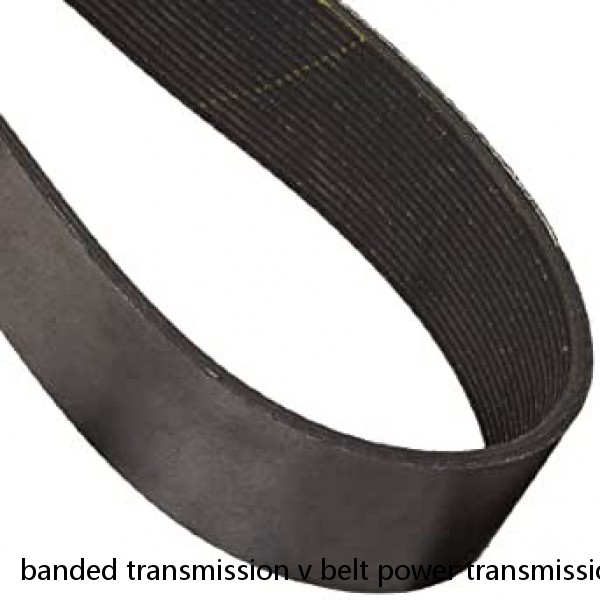 banded transmission v belt power transmission flat belt